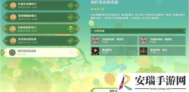 原神骑士的剑影第5天绚烂若花的迅影怎么样