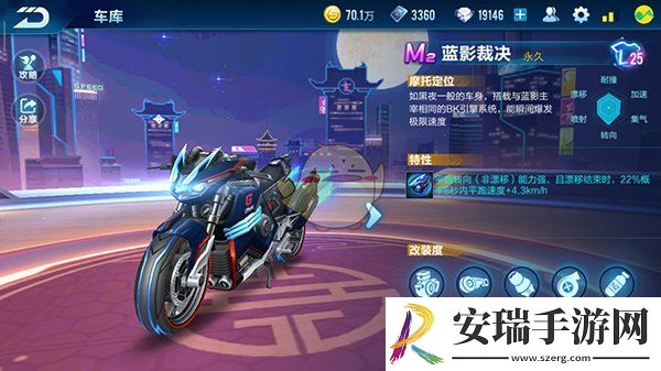 QQ飞车手游M2摩托蓝影裁决怎么样