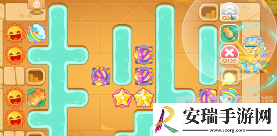 保卫萝卜4法老归来第96关怎么过