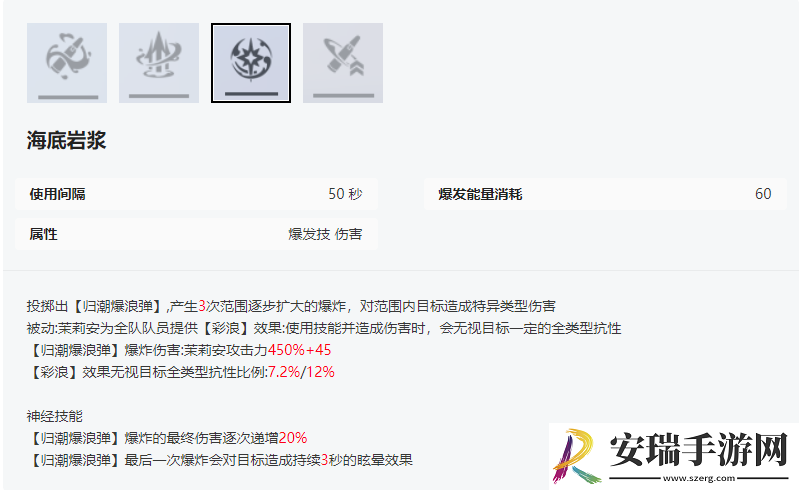 尘白禁区茉莉安幽潮有什么技能