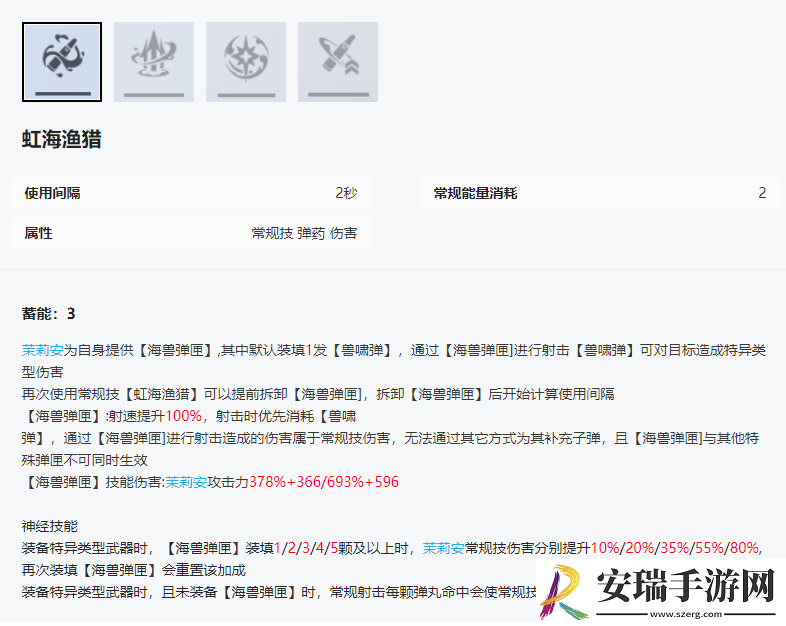 尘白禁区茉莉安幽潮有什么技能