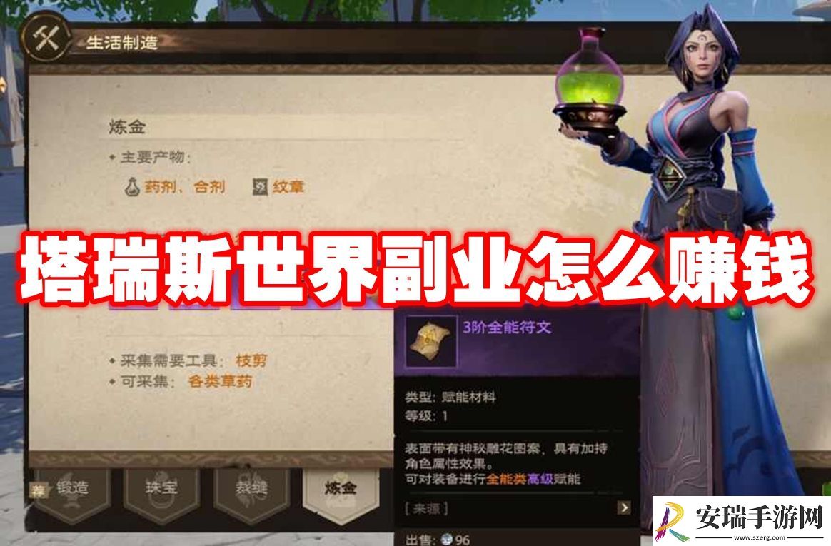 塔瑞斯世界副业赚钱方法