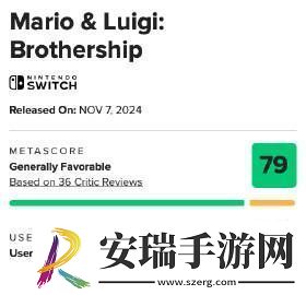 马力欧＆路易吉RPG兄弟齐航媒体评分解禁