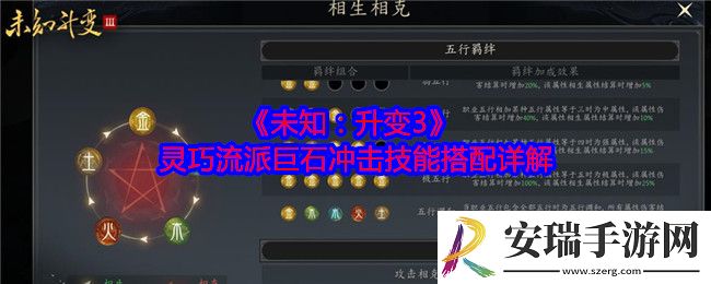 未知升变3灵巧流派巨石冲击技能怎么搭配