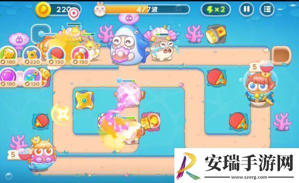 保卫萝卜4海的闺女第37关图文攻略