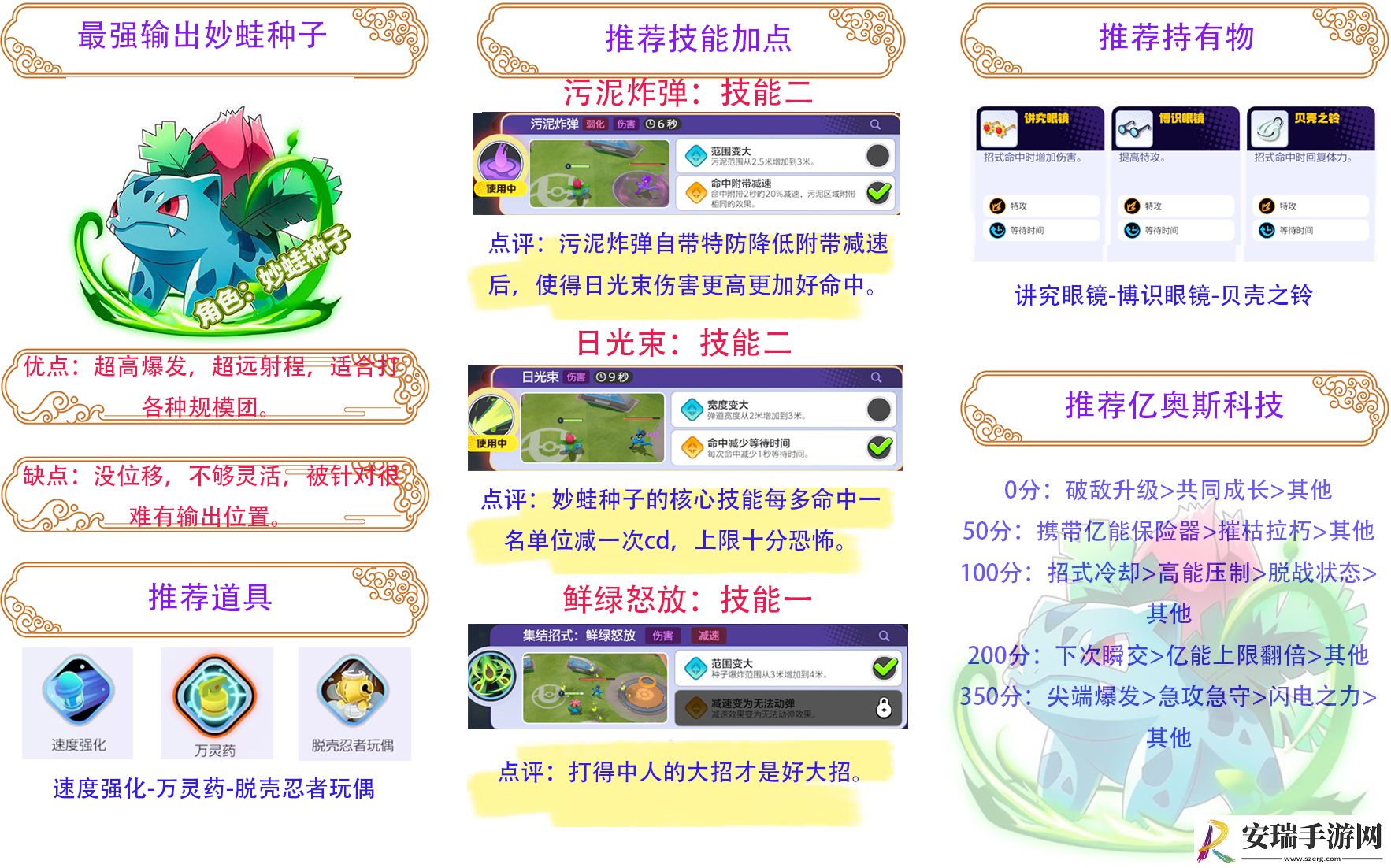 宝可梦大集结一图流新手宝可梦推荐