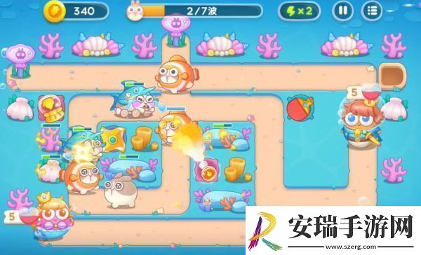 保卫萝卜4海的闺女第37关图文攻略