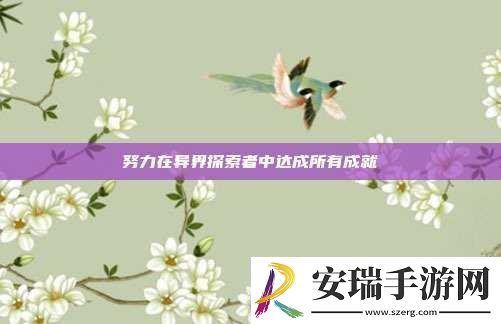 努力在异界探索者中达成所有成就