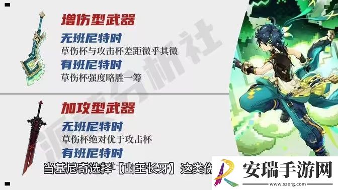 原神基尼奇适合带攻击杯还是草伤杯
