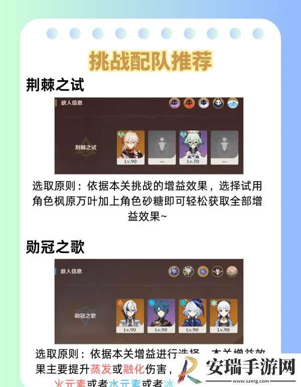 原神荆棘与勋冠第五关满星通关攻略