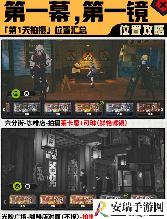 绝区零第一幕第一镜第一天拍摄位置汇总