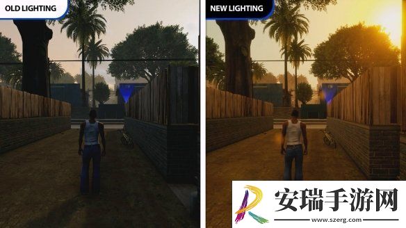 侠盗猎车手三部曲终极版更新后光照对比视频