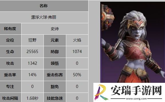 龙息神寂漂浮火球弗丽技能是什么
