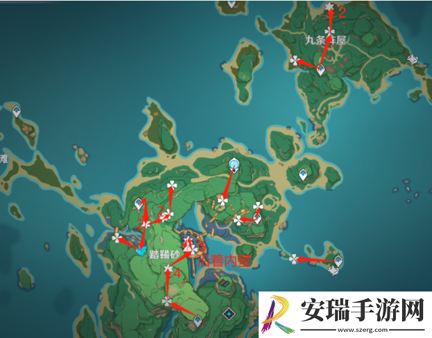 原神5.0鬼兜虫采集路线