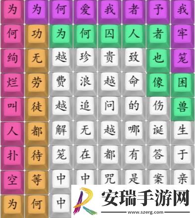 汉字找茬王笼完成热门歌曲答案