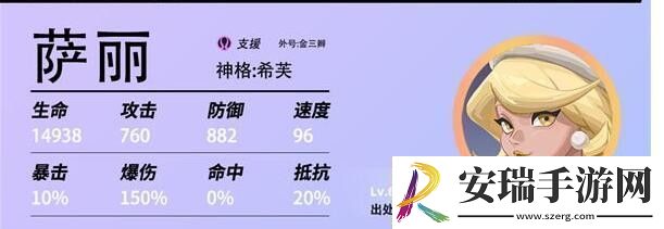 众神派对希芙萨丽角色介绍