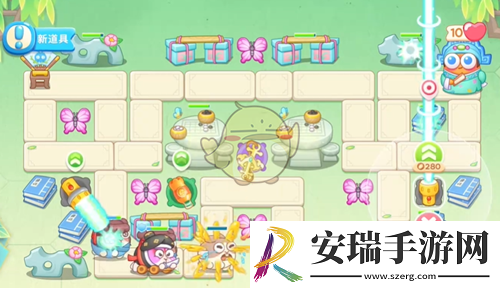 保卫萝卜4梁波波与祝秋秋第4关怎么过