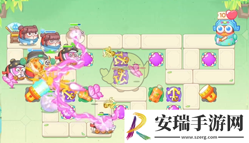 保卫萝卜4梁波波与祝秋秋第4关怎么过