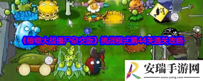 植物大战僵尸杂交版挑战模式第44关怎么过关