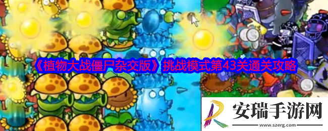 植物大战僵尸杂交版挑战模式第43关怎么过关