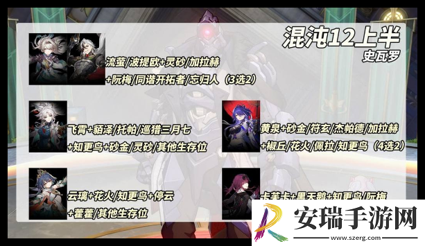 崩坏星穹铁道2.6混沌12上半场怎么通关
