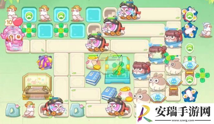 保卫萝卜4梁波波与祝秋秋第14关怎么过