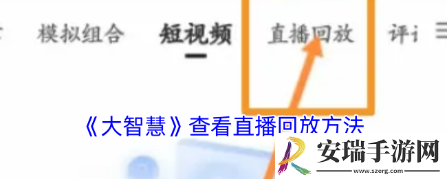 大智慧怎么看直播回放
