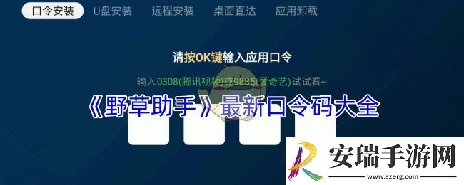野草助手口令码最新