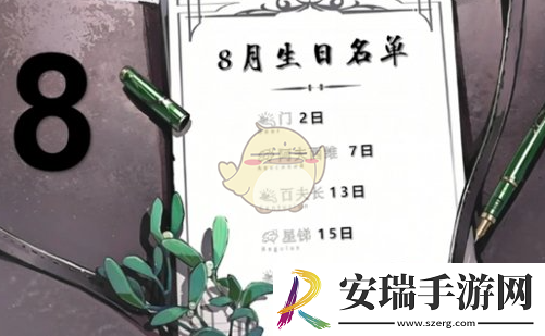 重返未来19999全部角色生日是什么时候