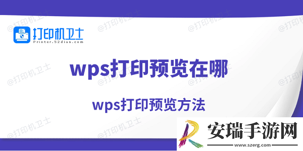 wps打印预览在哪