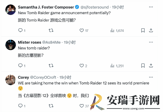 古墓丽影祝贺TGA提名者