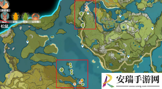 原神小动物分布位置大全