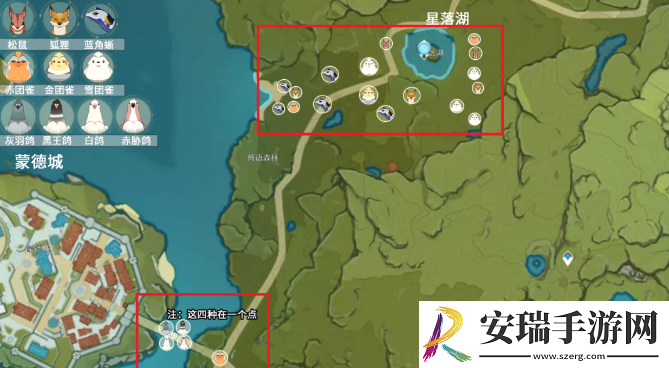 原神小动物分布位置大全