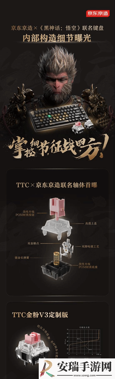 黑神话×京东推出联名键盘！12.25开售