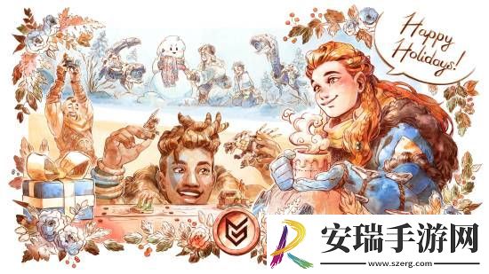 PS发地平线圣诞贺图