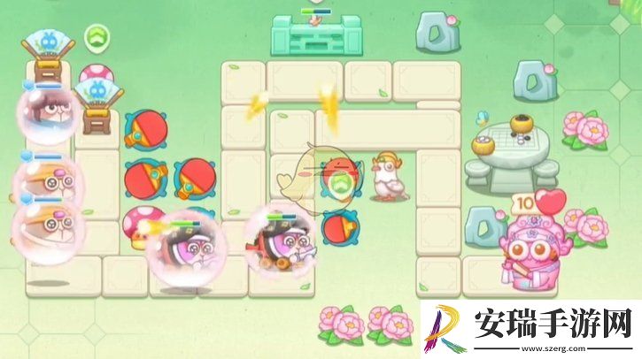 保卫萝卜4梁波波与祝秋秋第41关怎么过