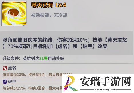 天下争霸三国志英灵殿堂张角角色怎么样