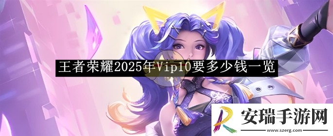 王者荣耀2025年Vip10要多少钱一览
