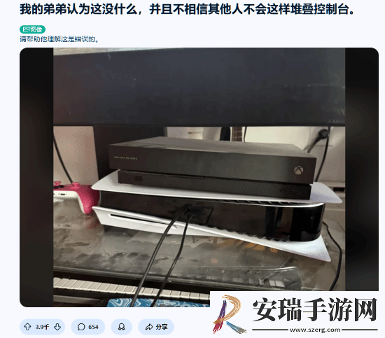 真有人会把PS5跟XBOX叠一起放吗