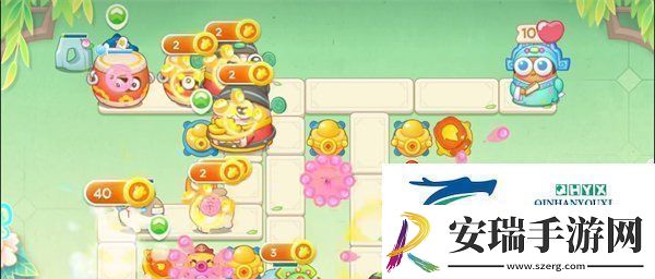 保卫萝卜4梁波波与祝秋秋第一关攻略