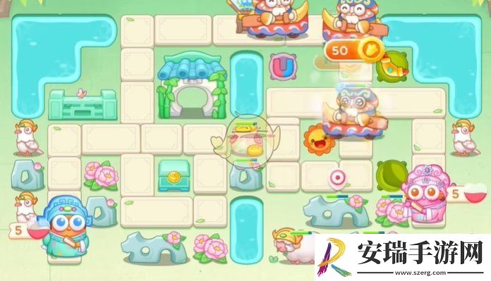 保卫萝卜4梁波波与祝秋秋第44关怎么过