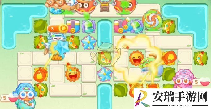 保卫萝卜4梁波波与祝秋秋第44关怎么过