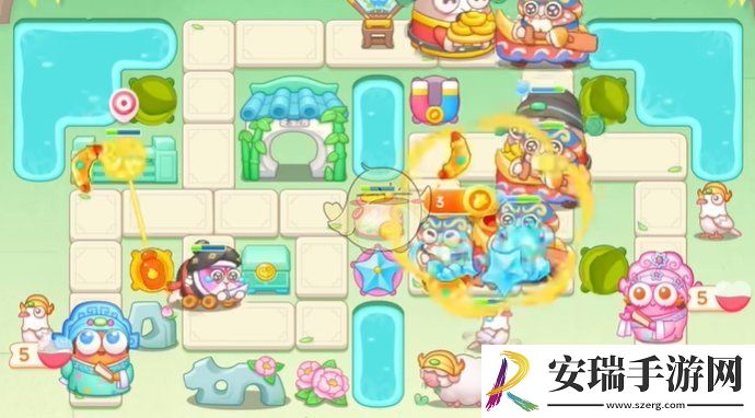 保卫萝卜4梁波波与祝秋秋第44关怎么过
